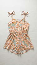 Peachy Blush Animal Print Romper