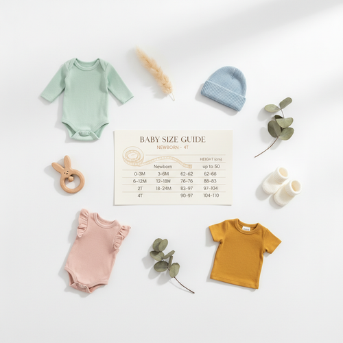 Baby and children's clothing size guide